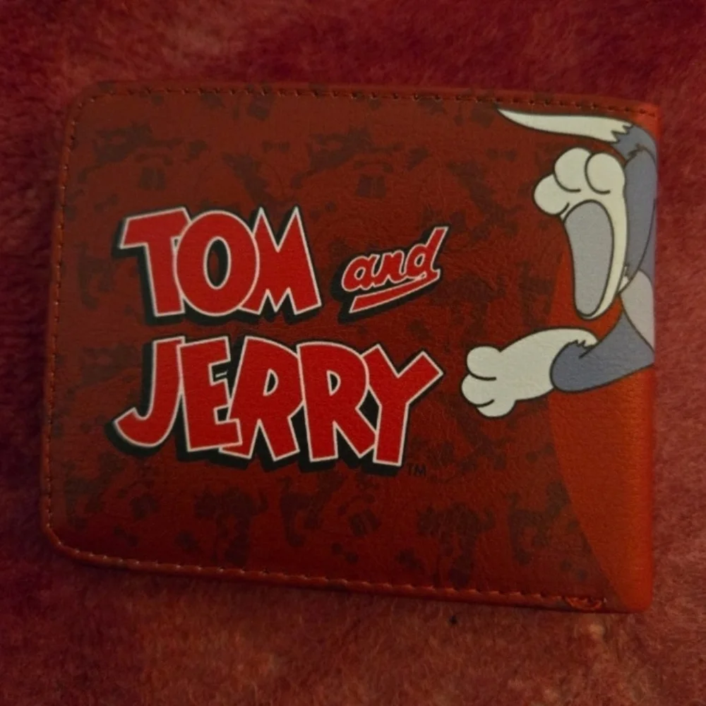New Tom and jerry anime manga leather wallet
